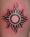 tribal sun tattoos image